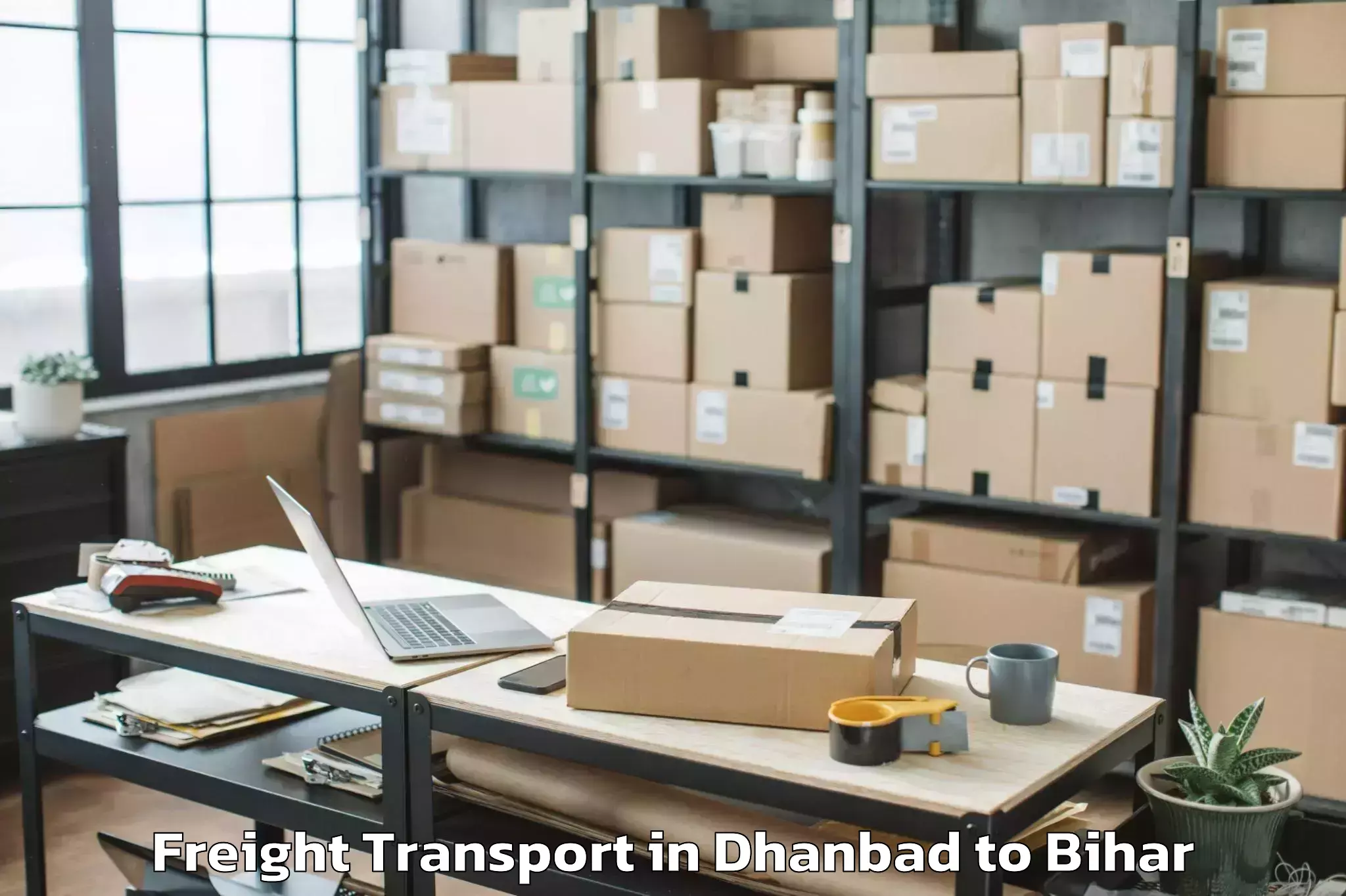 Efficient Dhanbad to Babubarhi Freight Transport